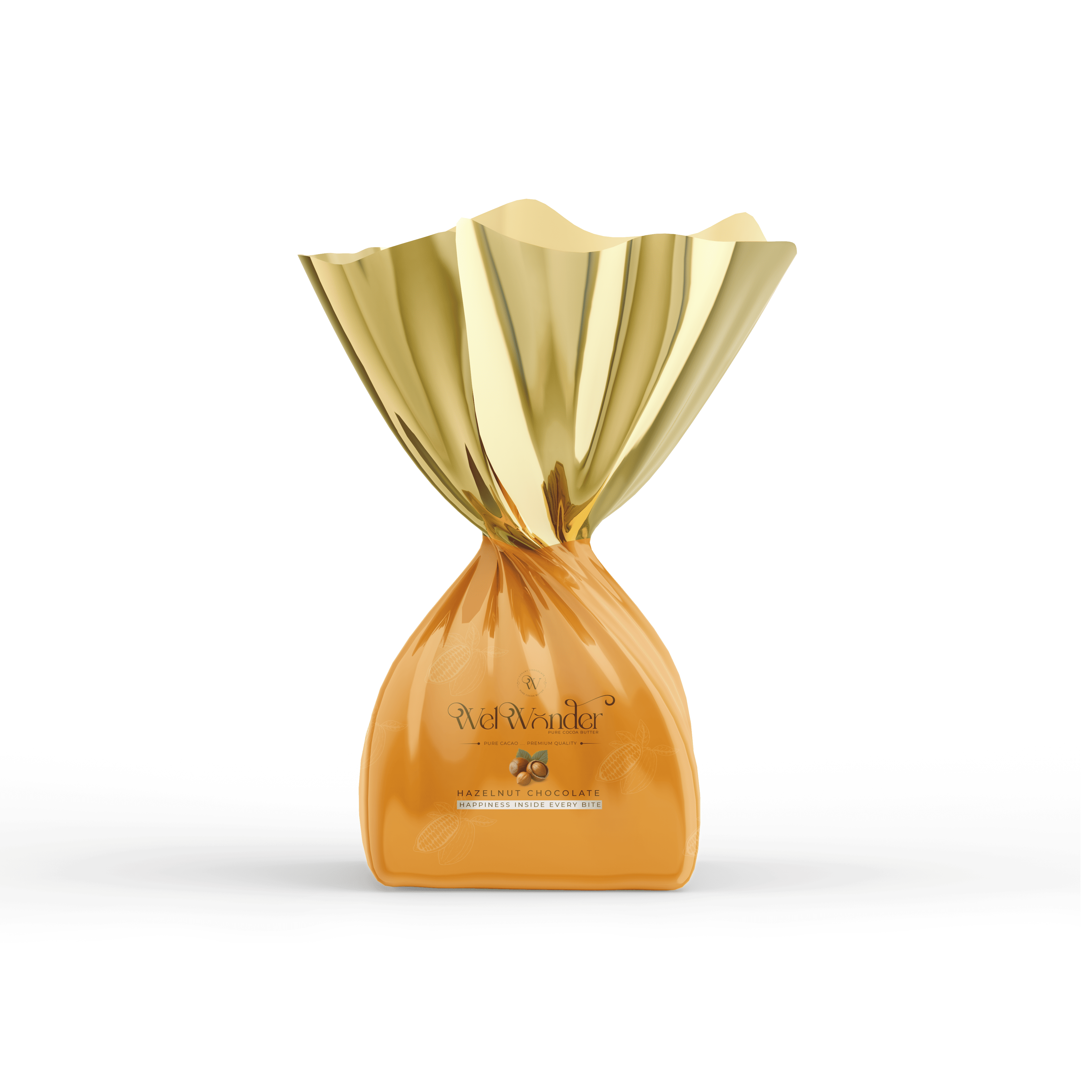 A piece of delicious chocolate with hazelnut pieces. Ingredients: Sugar – Cocoa Butter Alternatives – Cocoa – Hazelnuts. Weight: 10 grams.