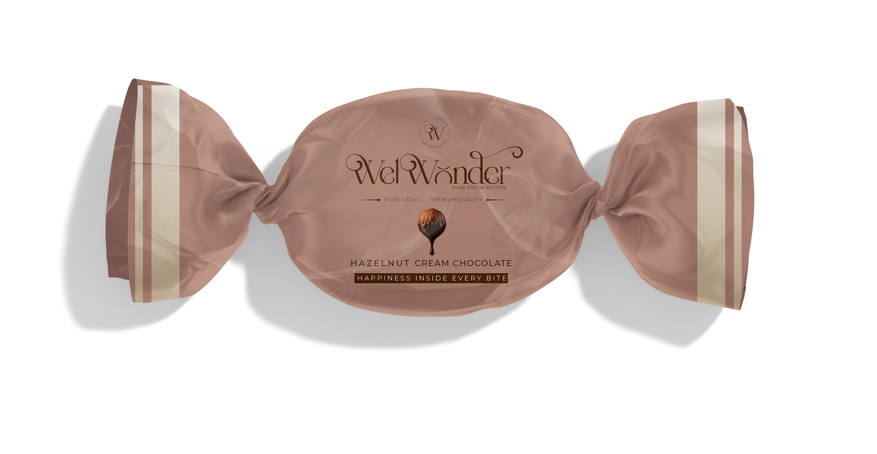A piece of delicious chocolate with hazelnut cream. Ingredients: Sugar – Cocoa Butter Alternatives – Cocoa – Hazelnut Cream. Weight: 10 grams.