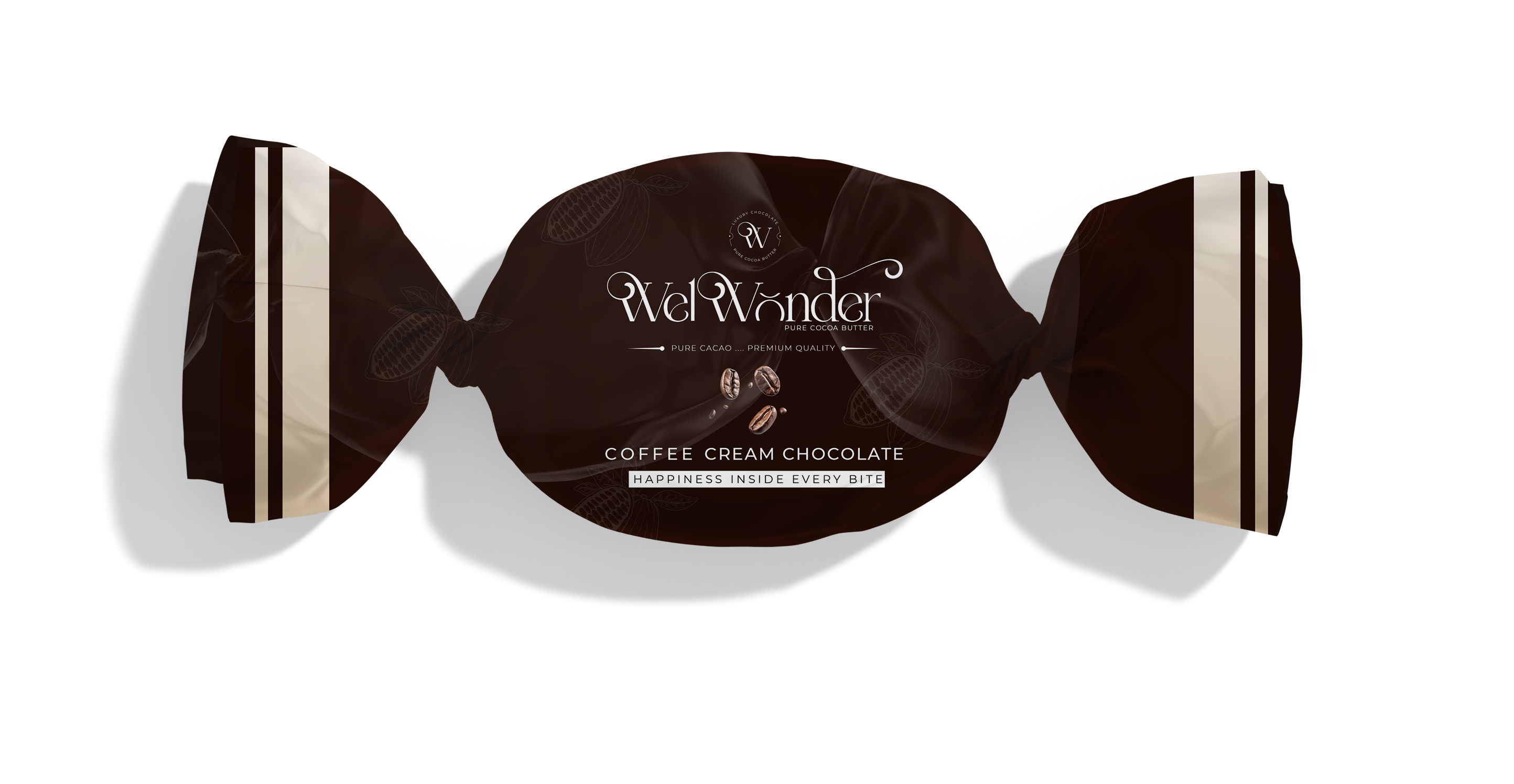A piece of delicious chocolate with coffee cream. Ingredients: Sugar – Cocoa Butter Alternatives – Cocoa – Coffee Cream. Weight: 10 grams.