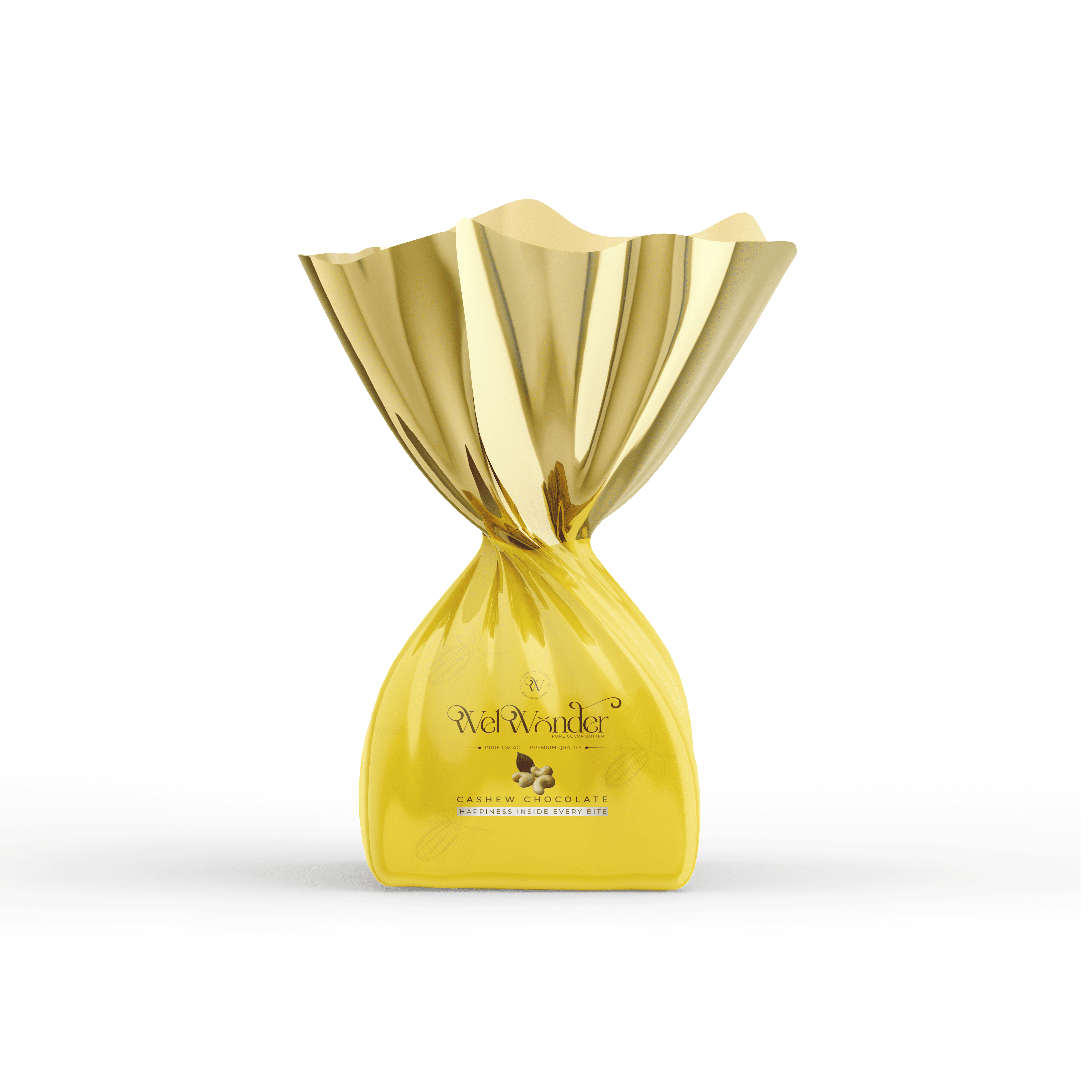 A piece of delicious chocolate with cashew pieces. Ingredients: Sugar – Cocoa Butter Alternatives – Cocoa – Cashews. Weight: 10 grams.