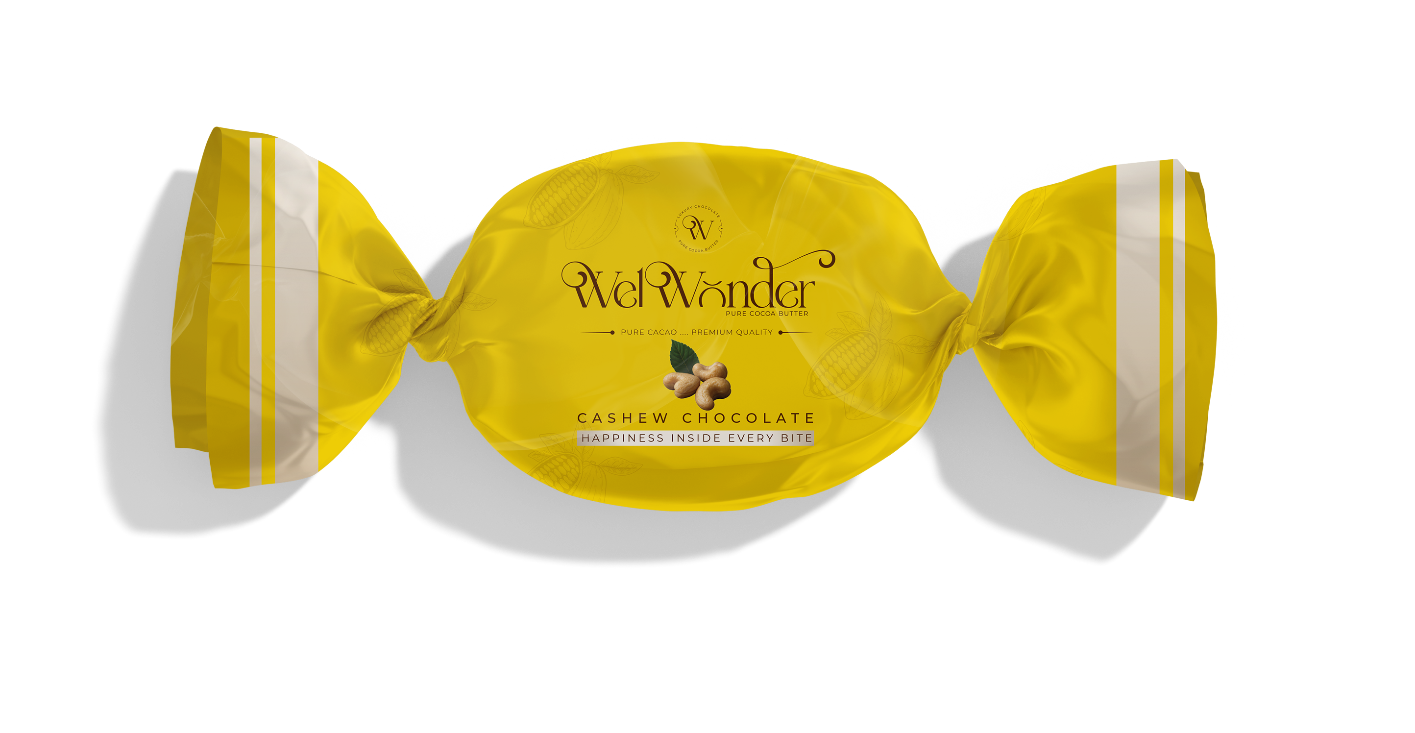 A piece of delicious chocolate with cashew pieces. Ingredients: Sugar – Cocoa Butter Alternatives – Cocoa – Cashews. Weight: 10 grams.