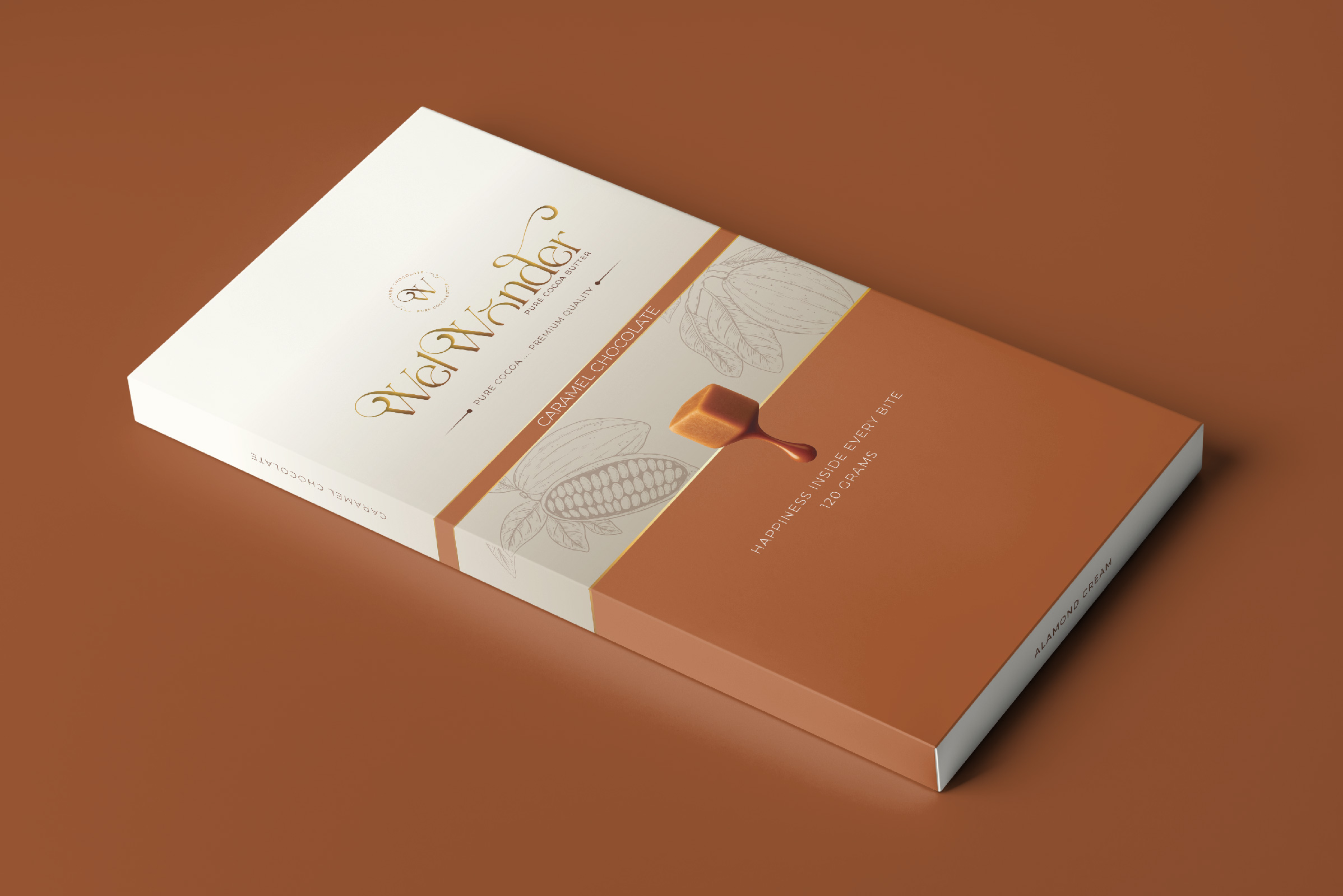 Enjoy a moment of luxury with premium chocolate rich in golden caramel, where the smooth milk flavor meets the caramelized sweetness that slowly melts in your mouth. Ingredients: Sugar – Cocoa Butter – Cocoa – Caramel. Weight: 120 grams.
