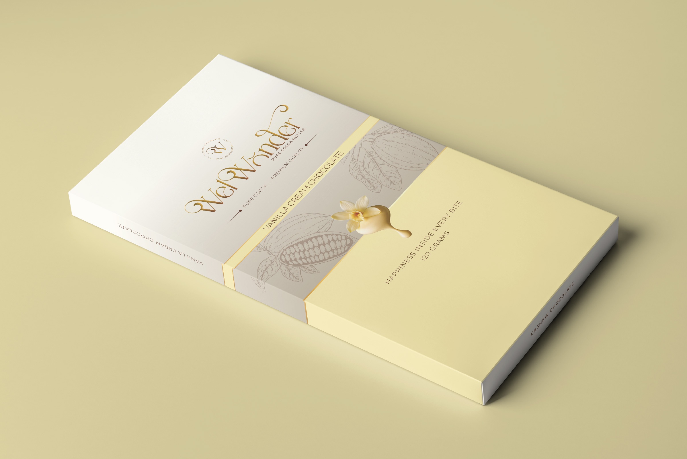 A unique experience that combines creamy smoothness with the natural aromatic flavor of vanilla, giving you unforgettable moments of happiness. Ingredients: Sugar – Cocoa Butter – Cocoa – Vanilla Cream. Weight: 120 grams.
