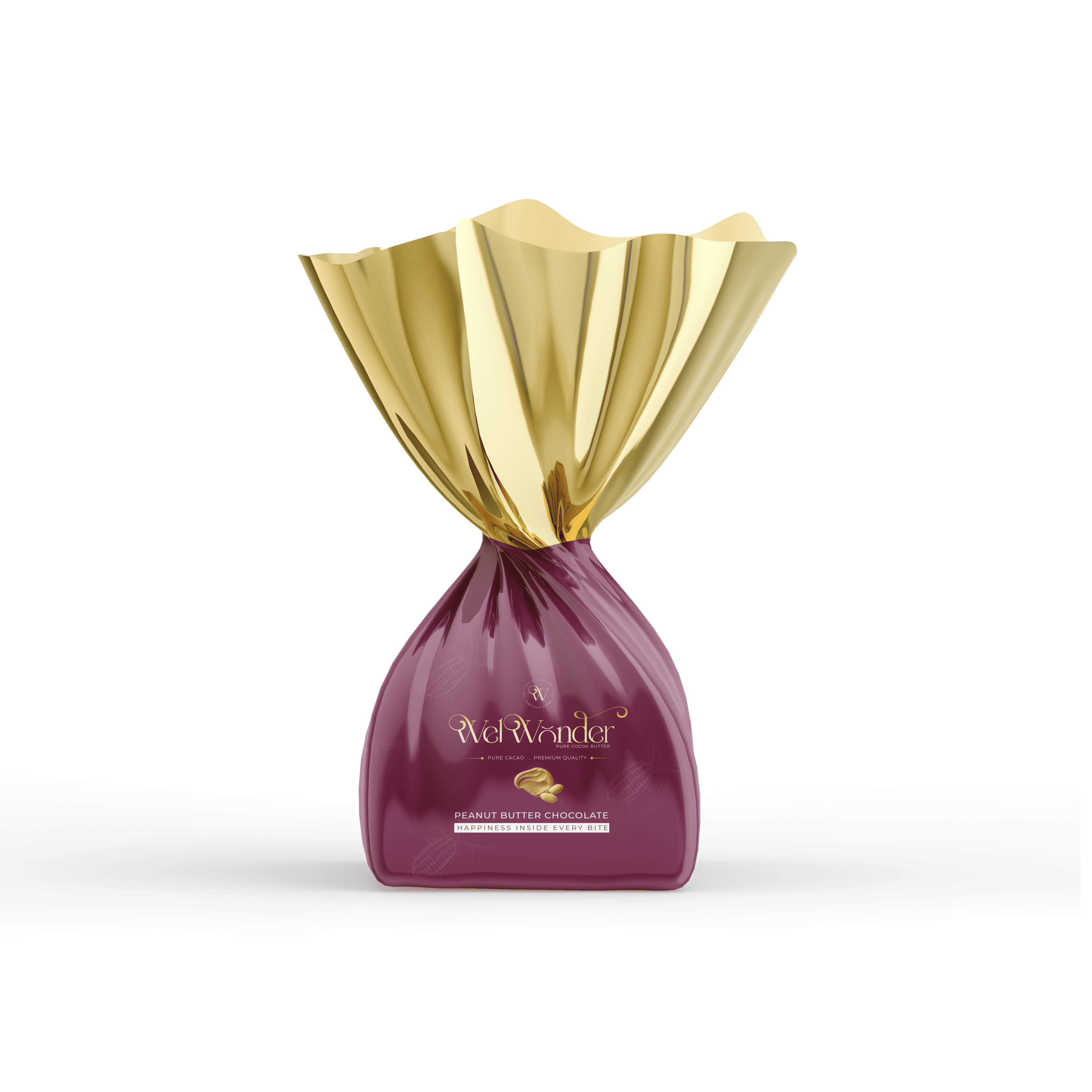 A piece of delicious chocolate with peanut butter. Ingredients: Sugar – Cocoa Butter Alternatives – Cocoa – Peanut Butter. Weight: 10 grams.