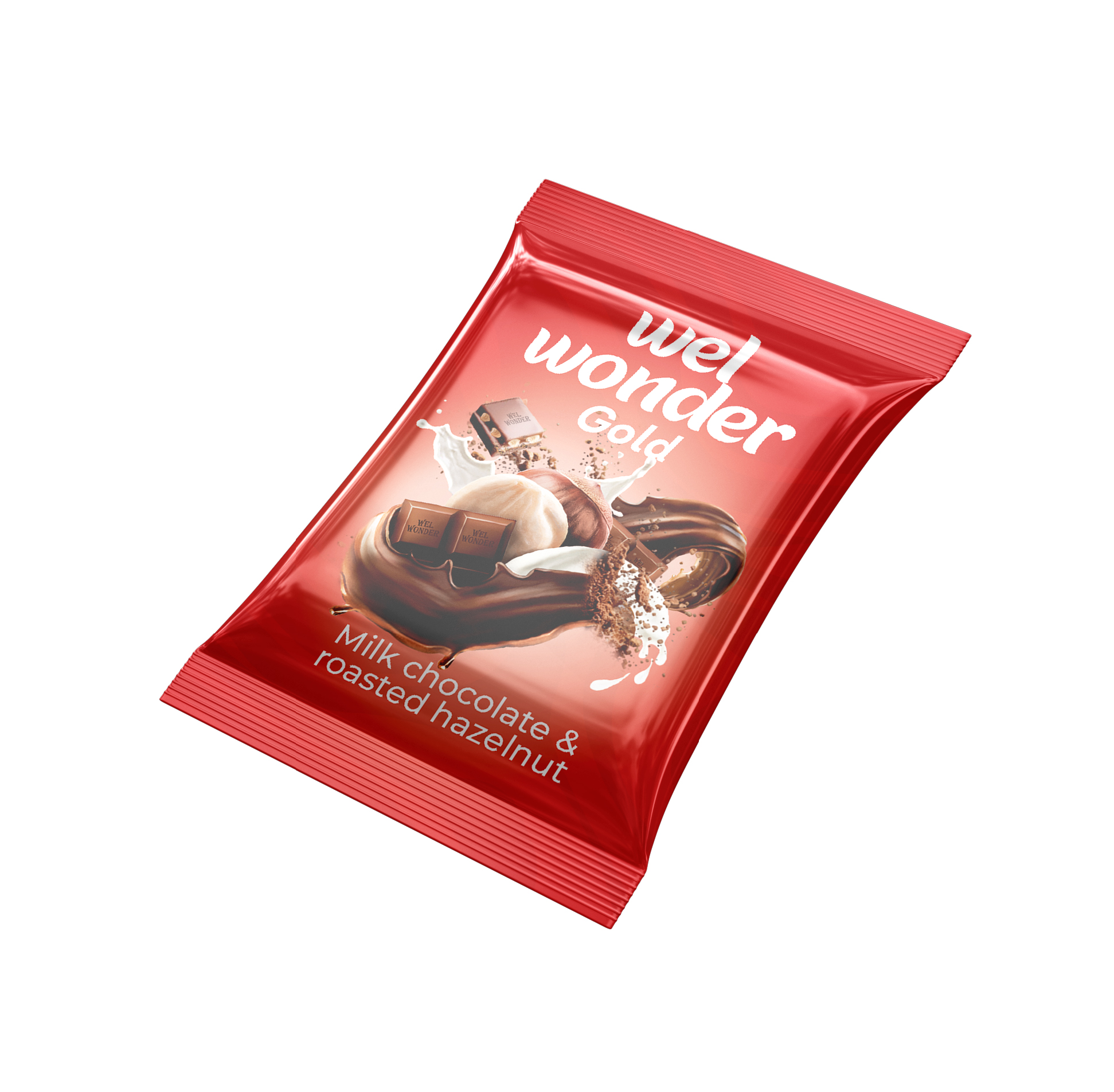 Experience the delightful combination of creamy milk chocolate bars fused with crunchy hazelnut pieces for an irresistible treat. Ingredients: Sugar - C.B.S (Veg. fats) - Milk powder - Cocoa powder - Almond. weight: 60 Grams Code: 6 224001 685330