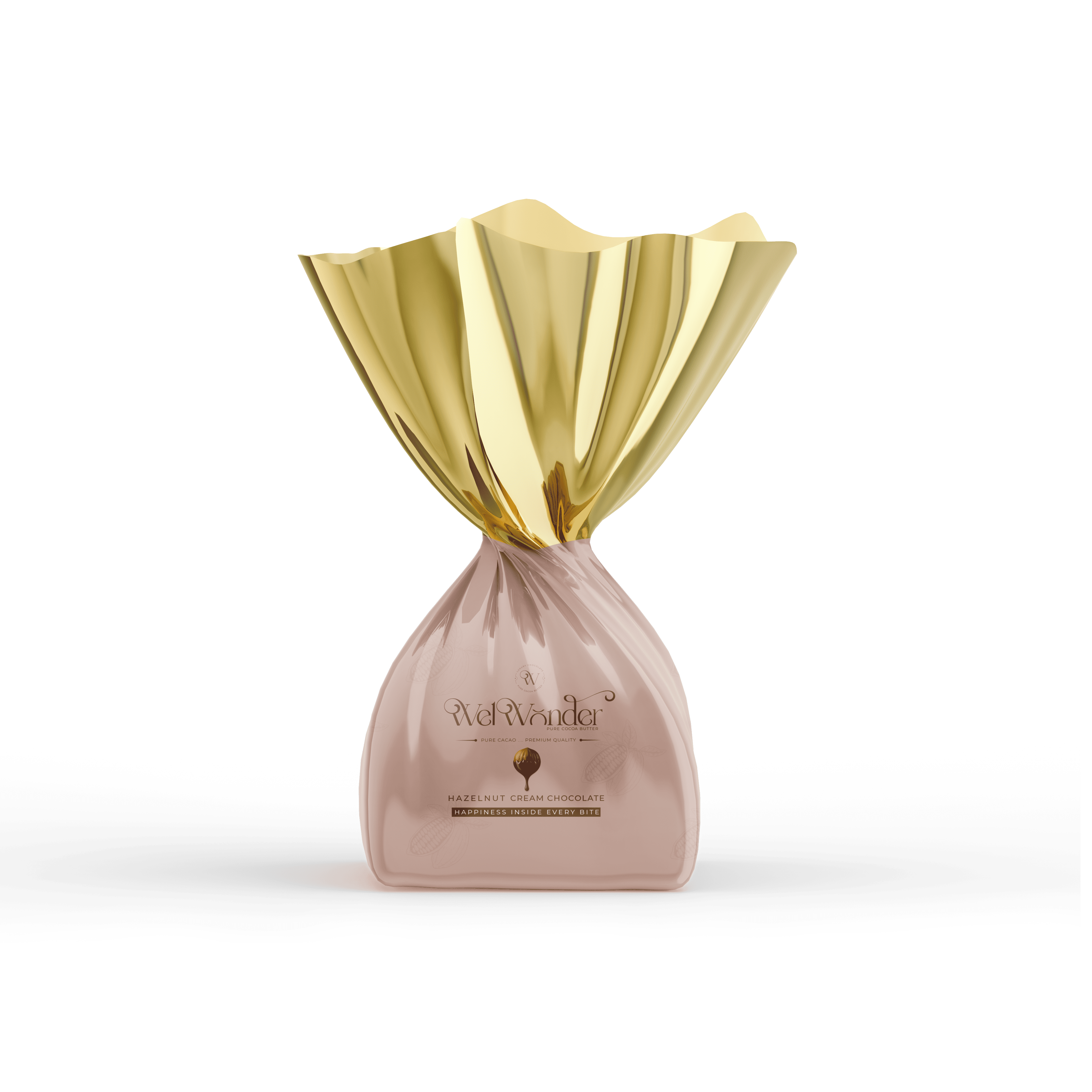 A piece of delicious chocolate with hazelnut cream. Ingredients: Sugar – Cocoa Butter Alternatives – Cocoa – Hazelnut Cream. Weight: 10 grams.