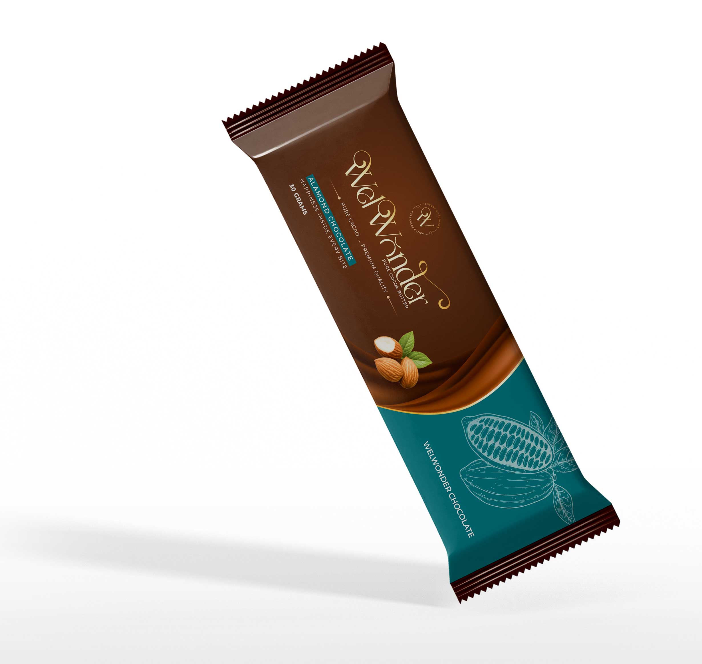 Enjoy our Almond Chocolate, a tasty mix of creamy and crunchy. Each bite has real almond pieces coated in rich milk chocolate. It's a treat that chocolate lovers will love. Ingredients: Sugar - C.B.S (Veg. fats) - Milk powder - Cocoa powder - Almond. weight: 35 GM