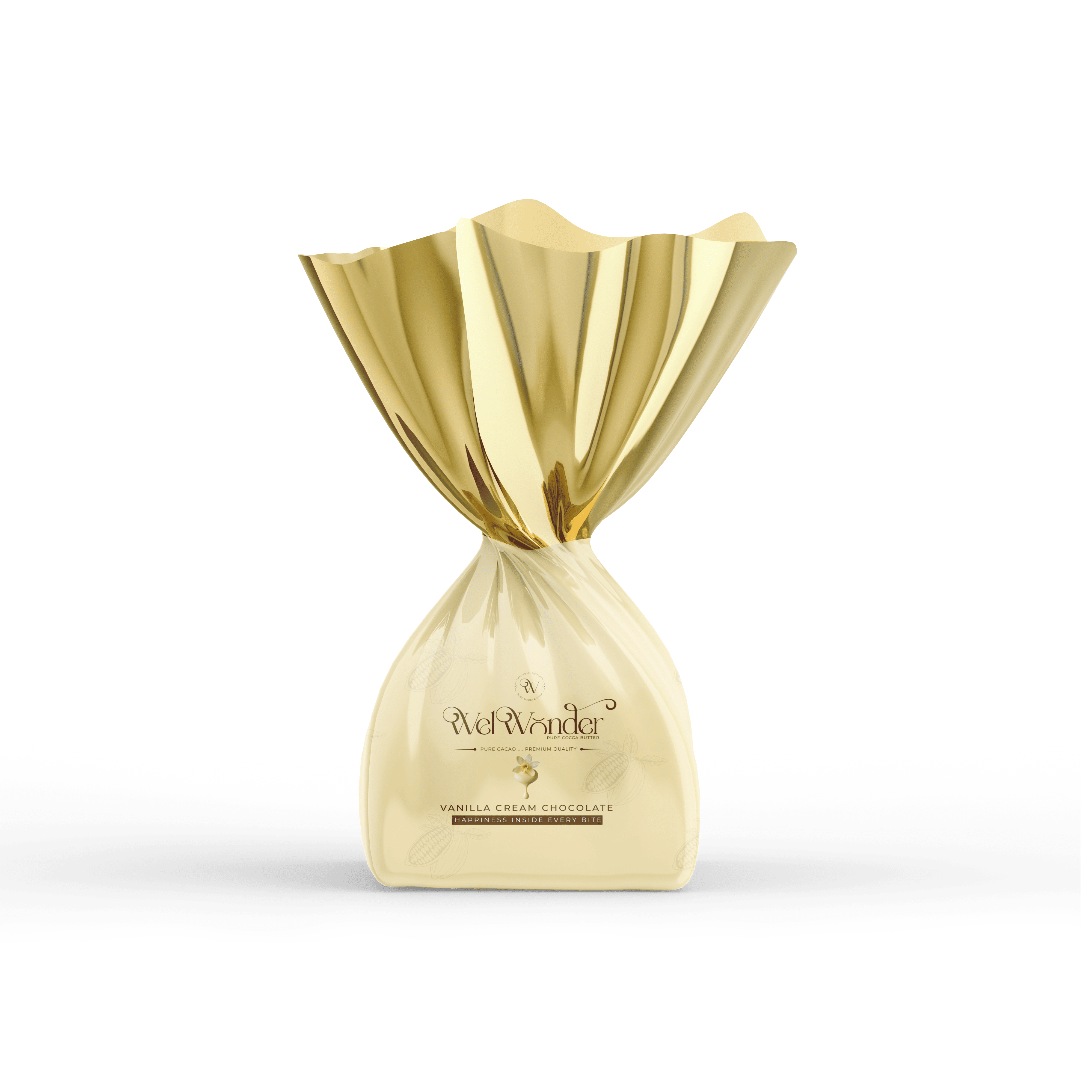A piece of delicious chocolate with vanilla cream. Ingredients: Sugar – Cocoa Butter Alternatives – Cocoa – Vanilla Cream. Weight: 10 grams.
